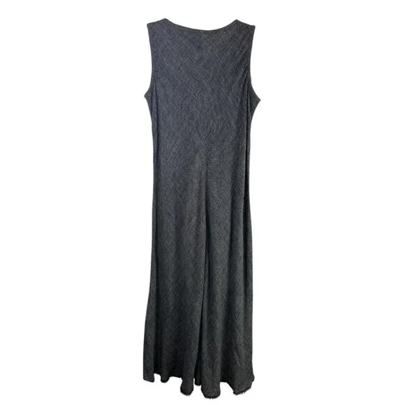 Eileen Fisher Maxi Dress Linen Blend Sleeveless Sz L Lagenlook Beachy Island - Picture 3 of 15